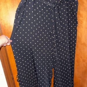 Torrid Polka Dot wide leg pants with tie 3
